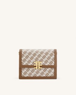 Alternative view of FEI Mini Flap Crossbody - Brown
