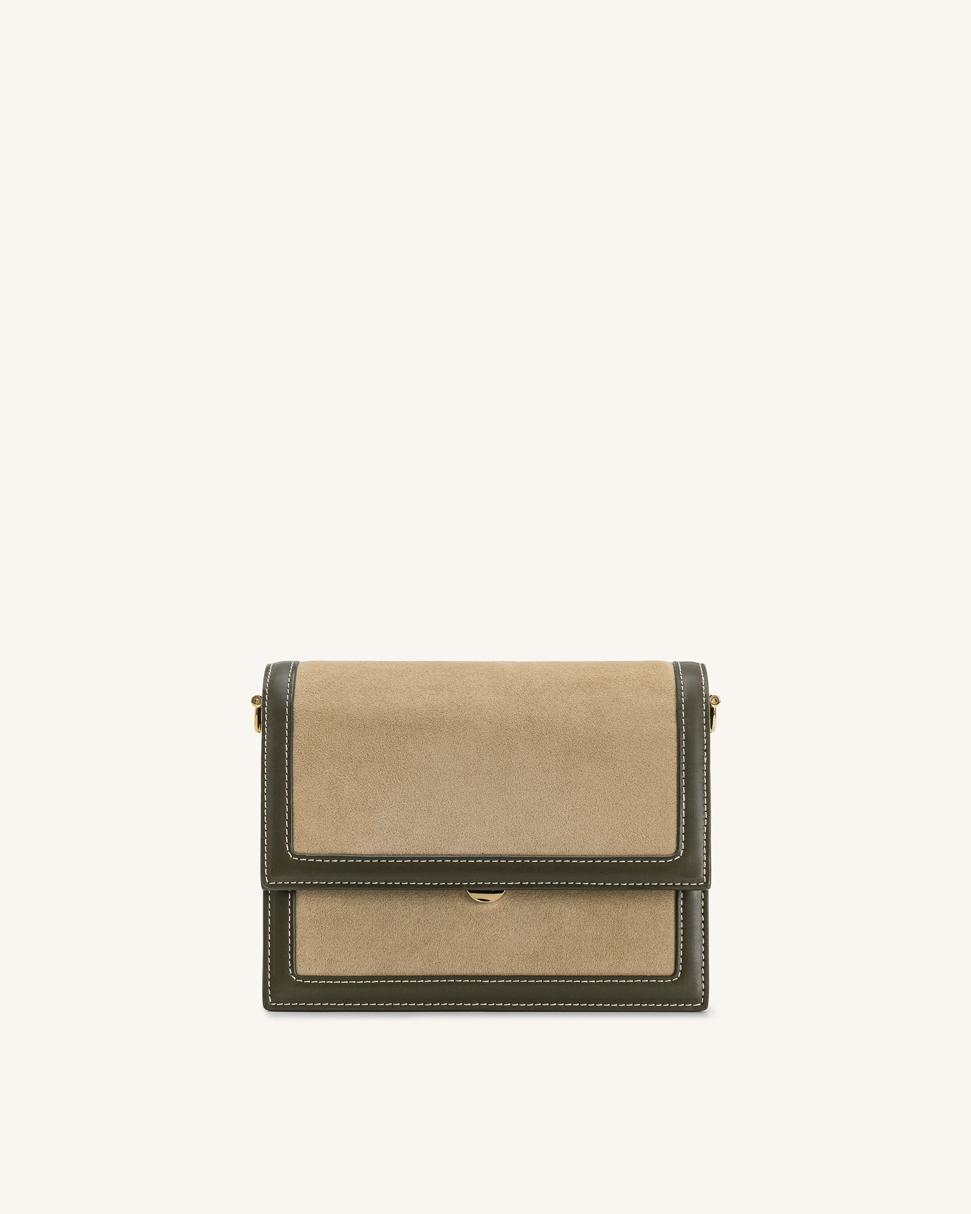 Mini Flap Faux Suede Crossbody - Green - Image 2