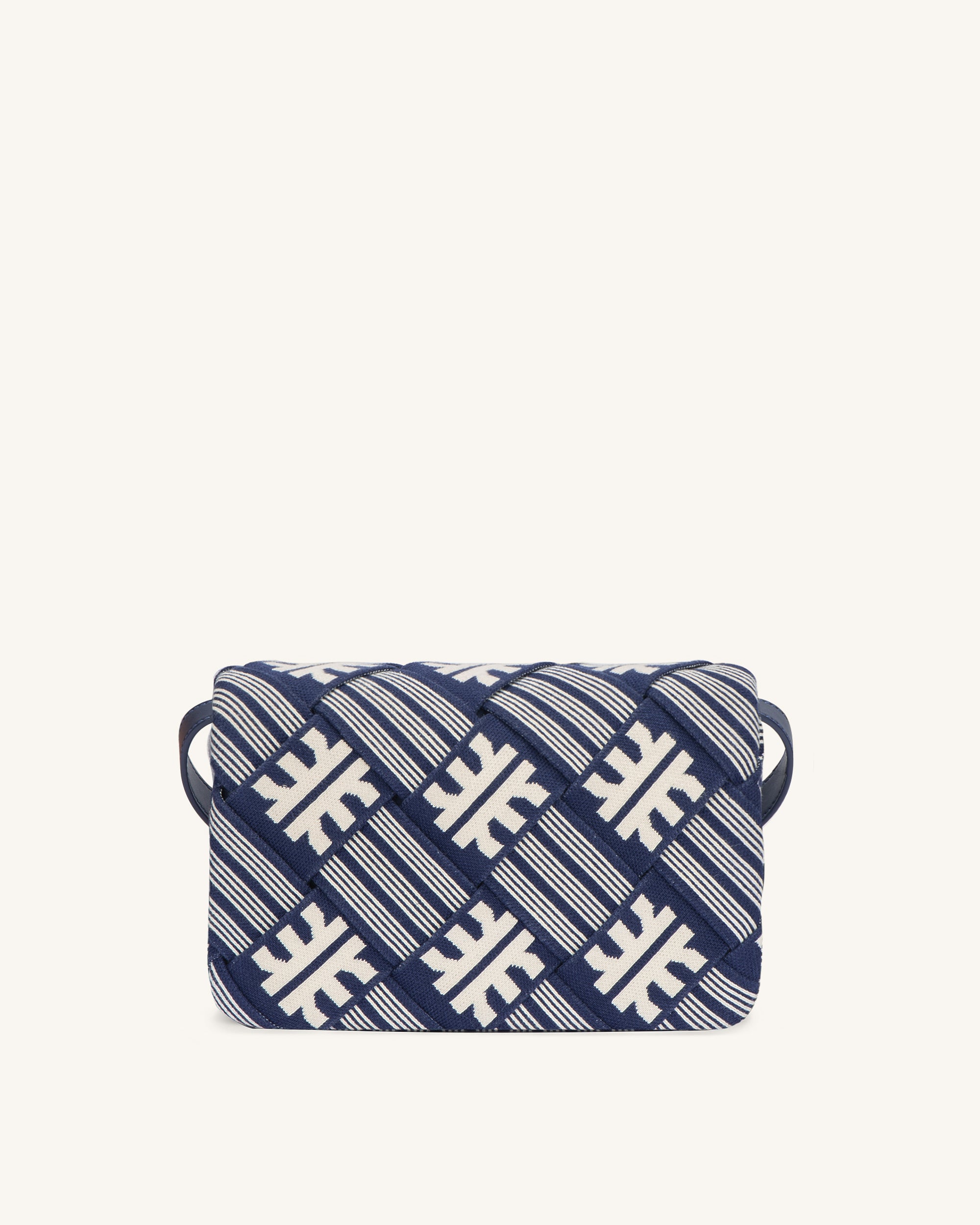 FEI Maze Jacquard Knit Cossbody Bag - Navy - Image 3
