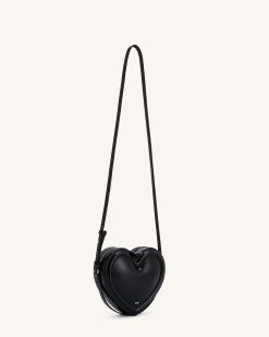 Alternative view of Arlene Heart Shaped Bag - Black