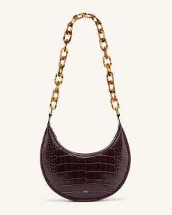 Alternative view of Mya Tortoiseshell Acrylic Chain Strap