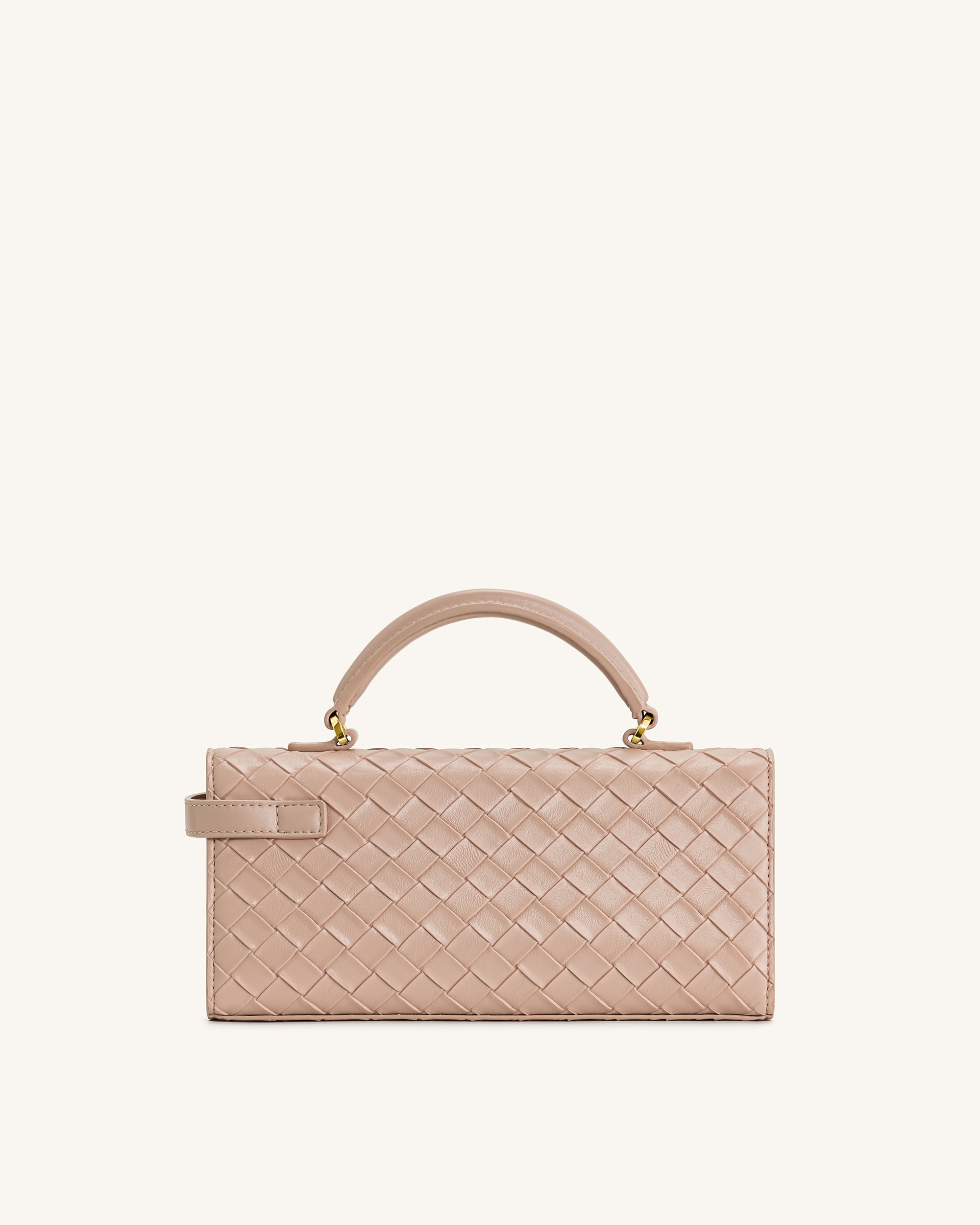 Keyla Weave Texture Top Handle Bag - Pink - Image 3