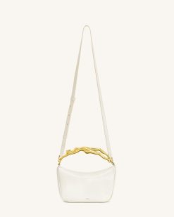 Alternative view of Jenny Human-shaped Handle Handbag - White