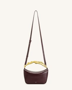 Alternative view of Jenny Human-shaped Handle Handbag - Deep Burgundy