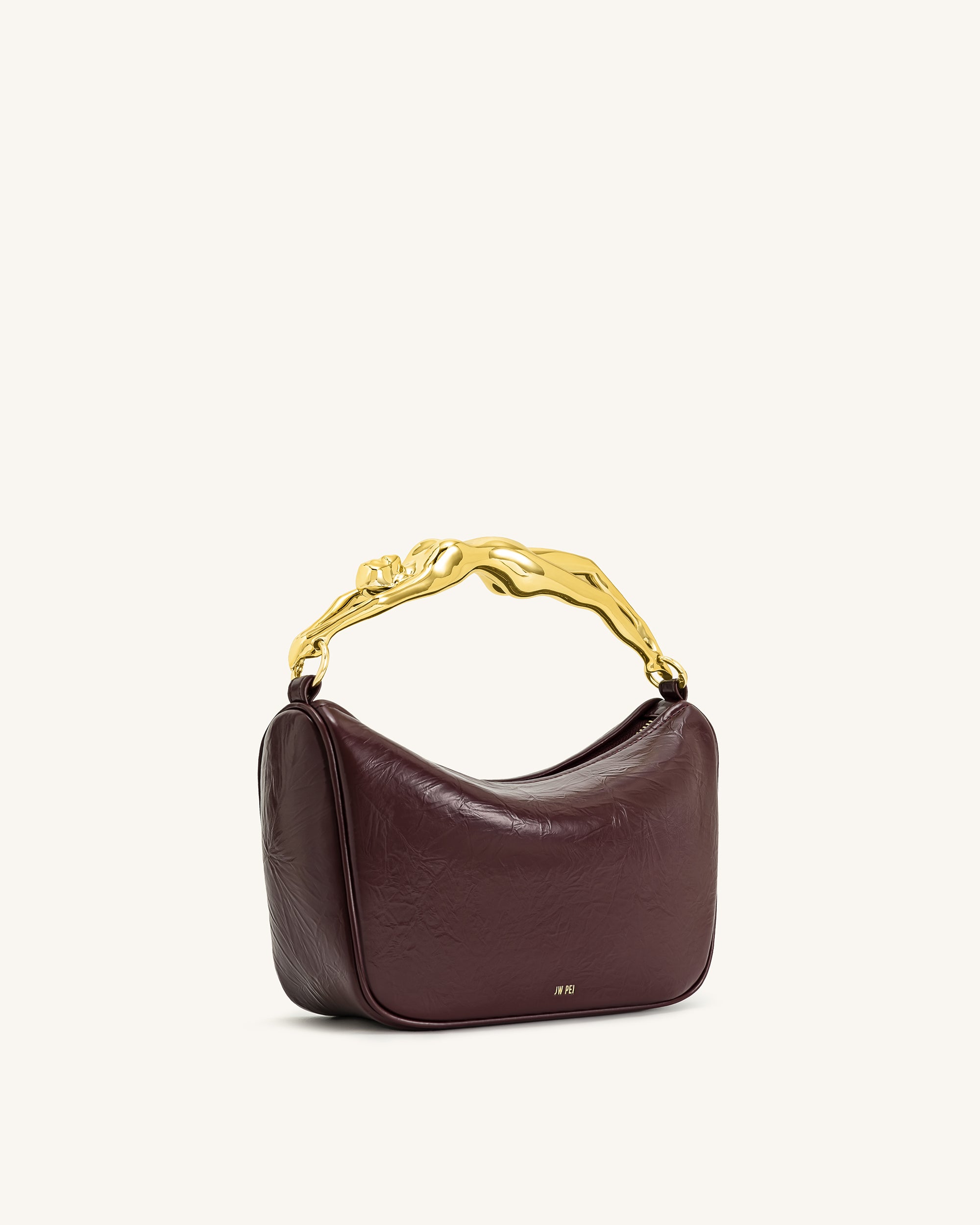 Jenny Human-shaped Handle Handbag - Deep Burgundy - Image 3