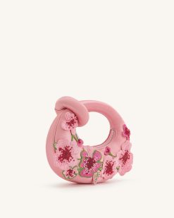 Alternative view of Abacus Embroidered Floral Mini Top Handle Bag - Pink
