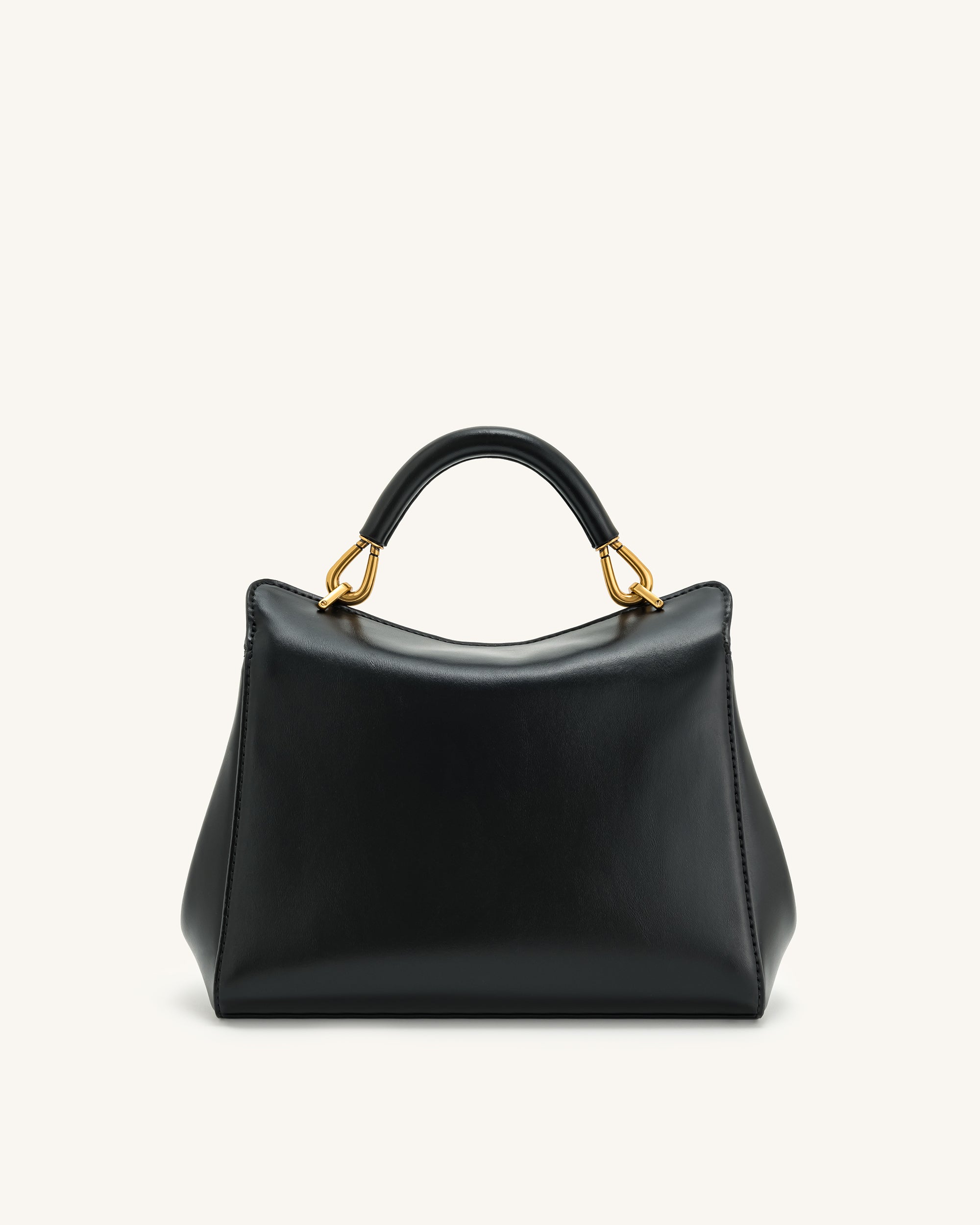 Lucia Classic Top Handbag - Black - Image 4