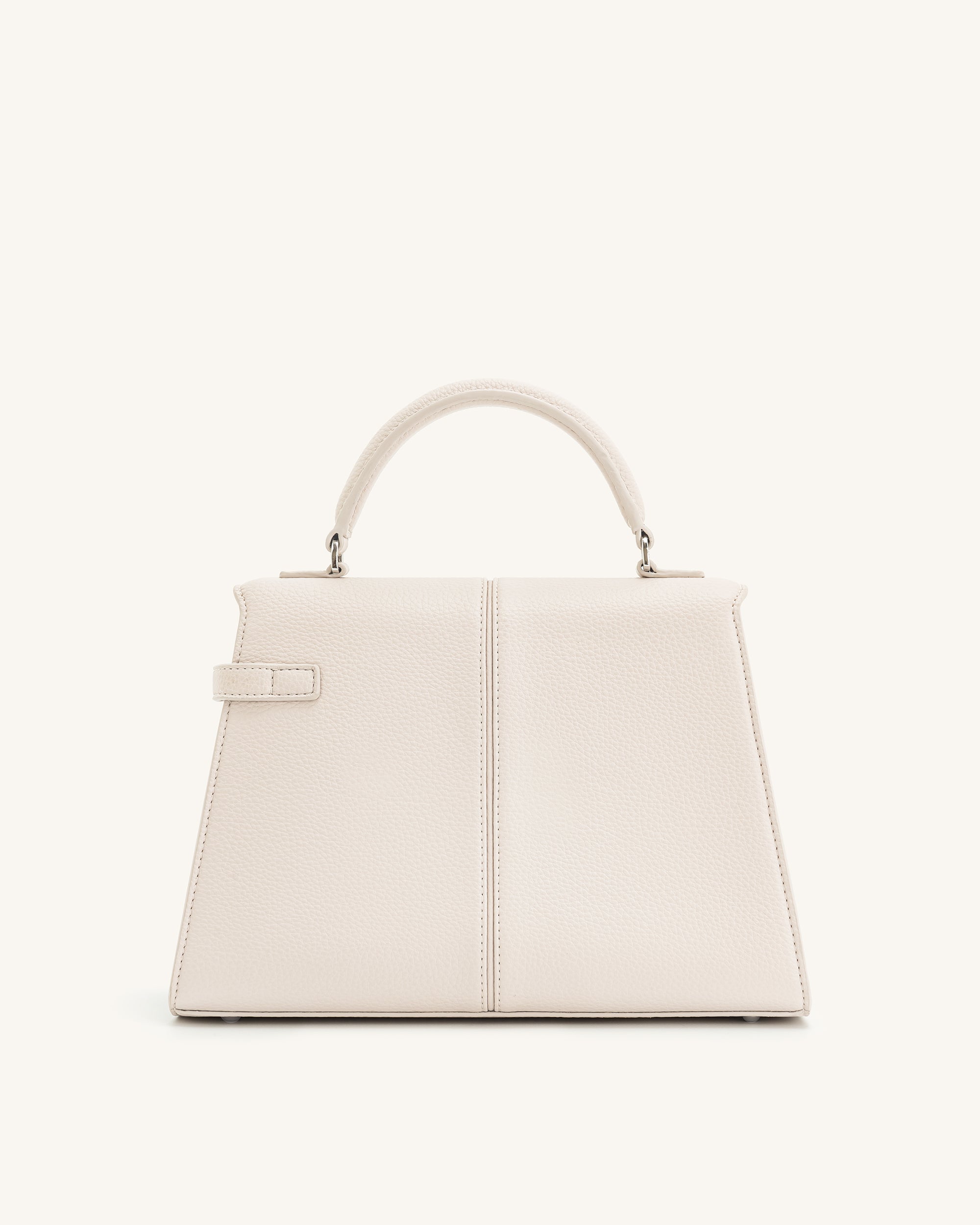 Elise Large Top Handle Bag - White - Image 3