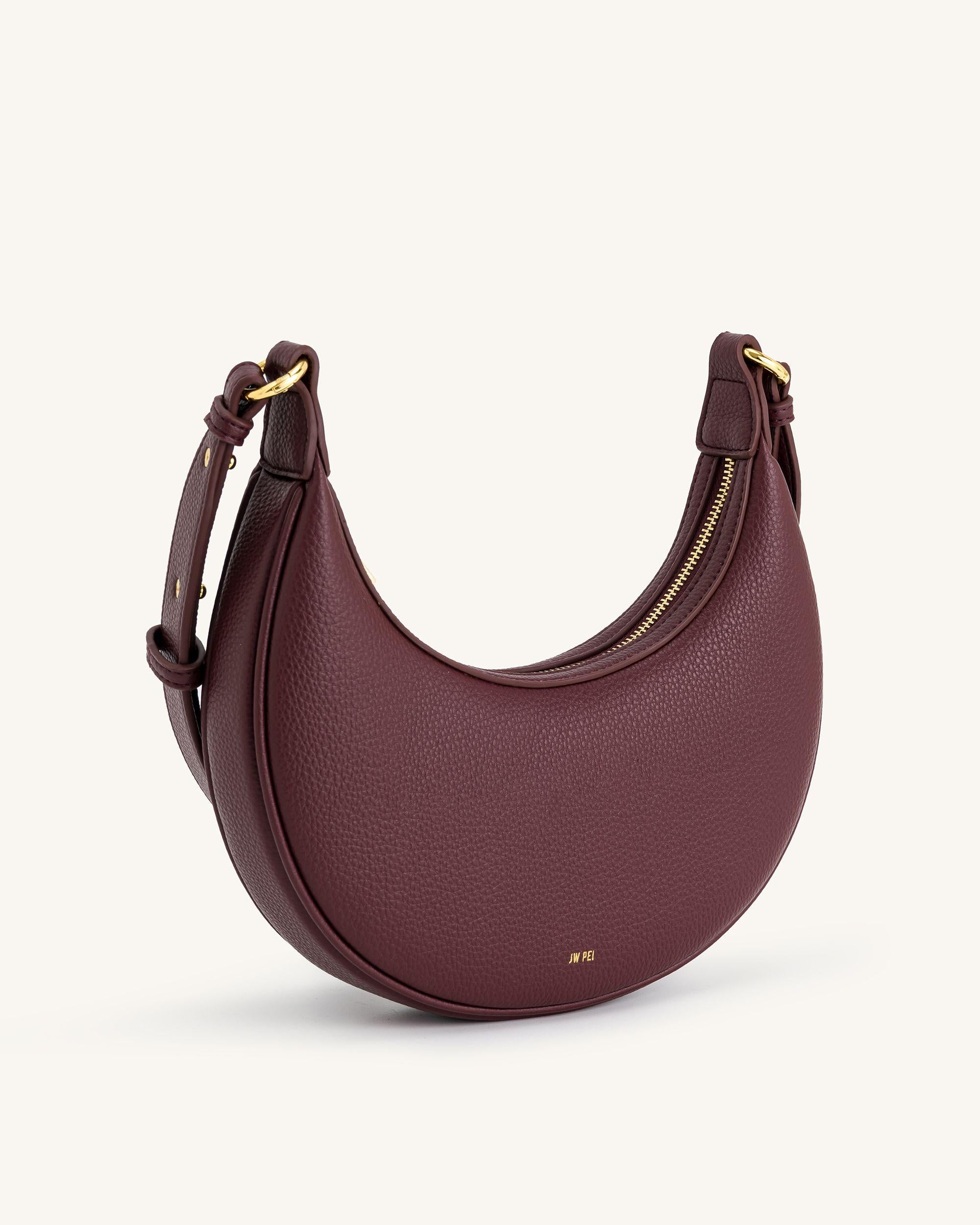 Carly Medium Shoulder Bag - Deep Claret - Image 2