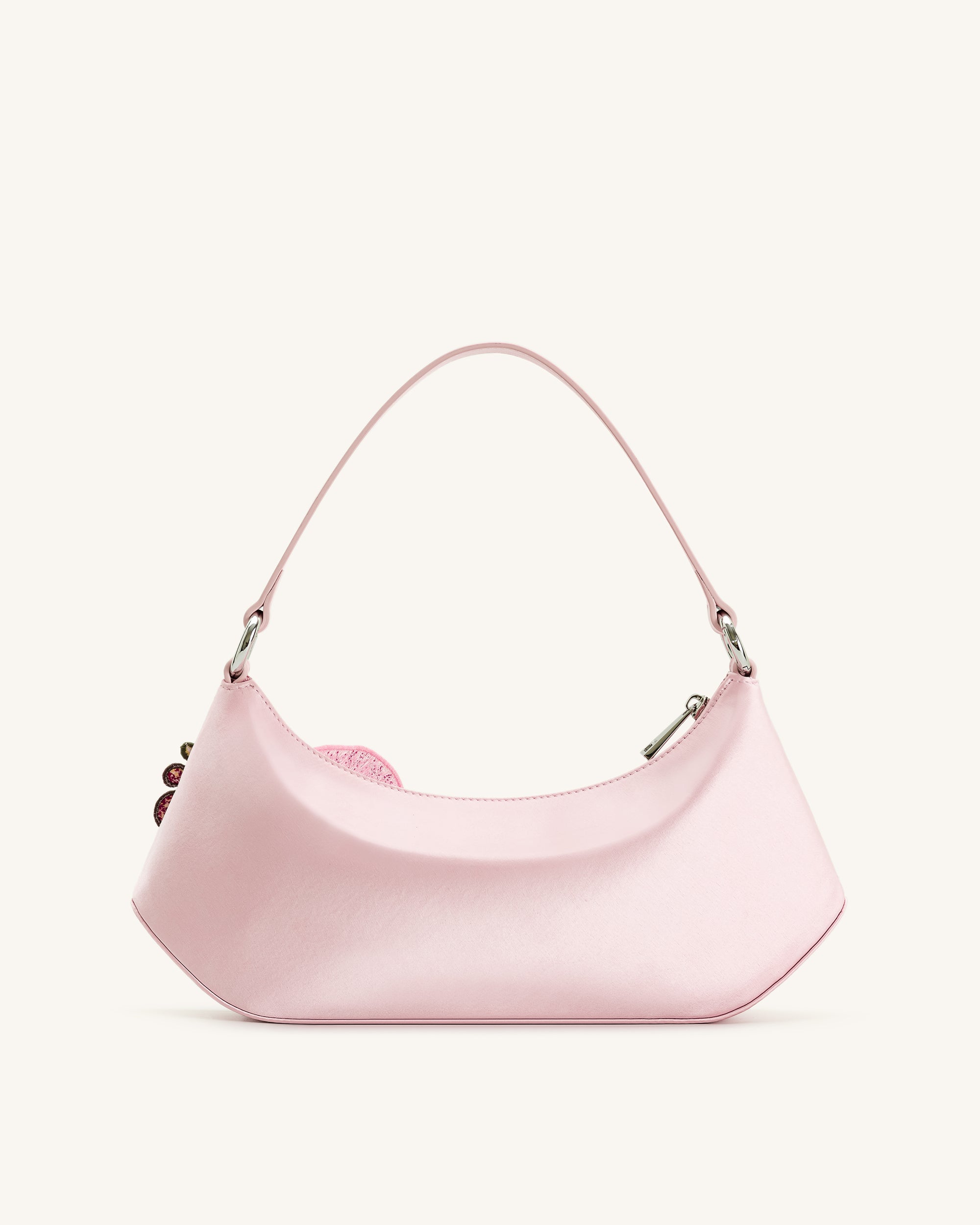Lily Orchid Embroidered Shoulder Bag - Pink - Image 3