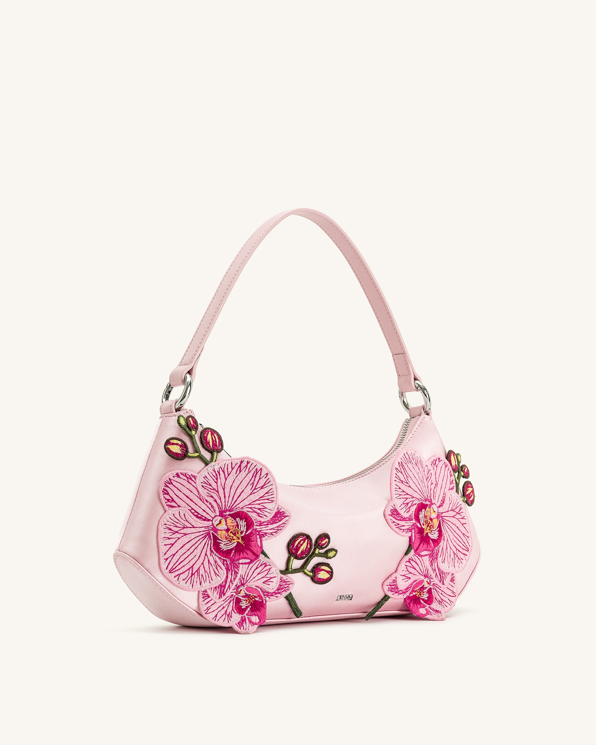Lily Orchid Embroidered Shoulder Bag - Pink - Image 2