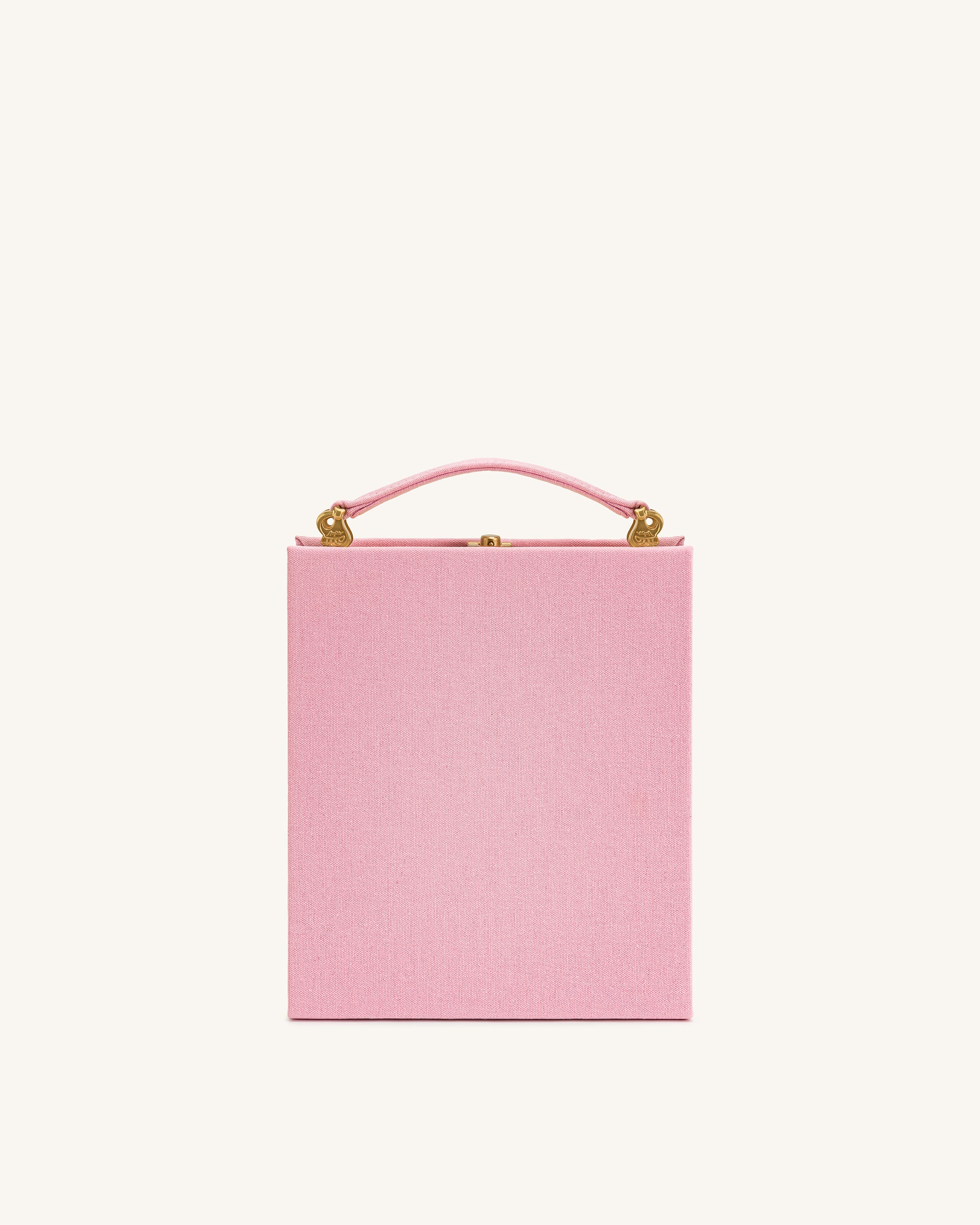 Taya Tabby Cat Pattern Book Shape Clutch Bag - Pink - Image 3