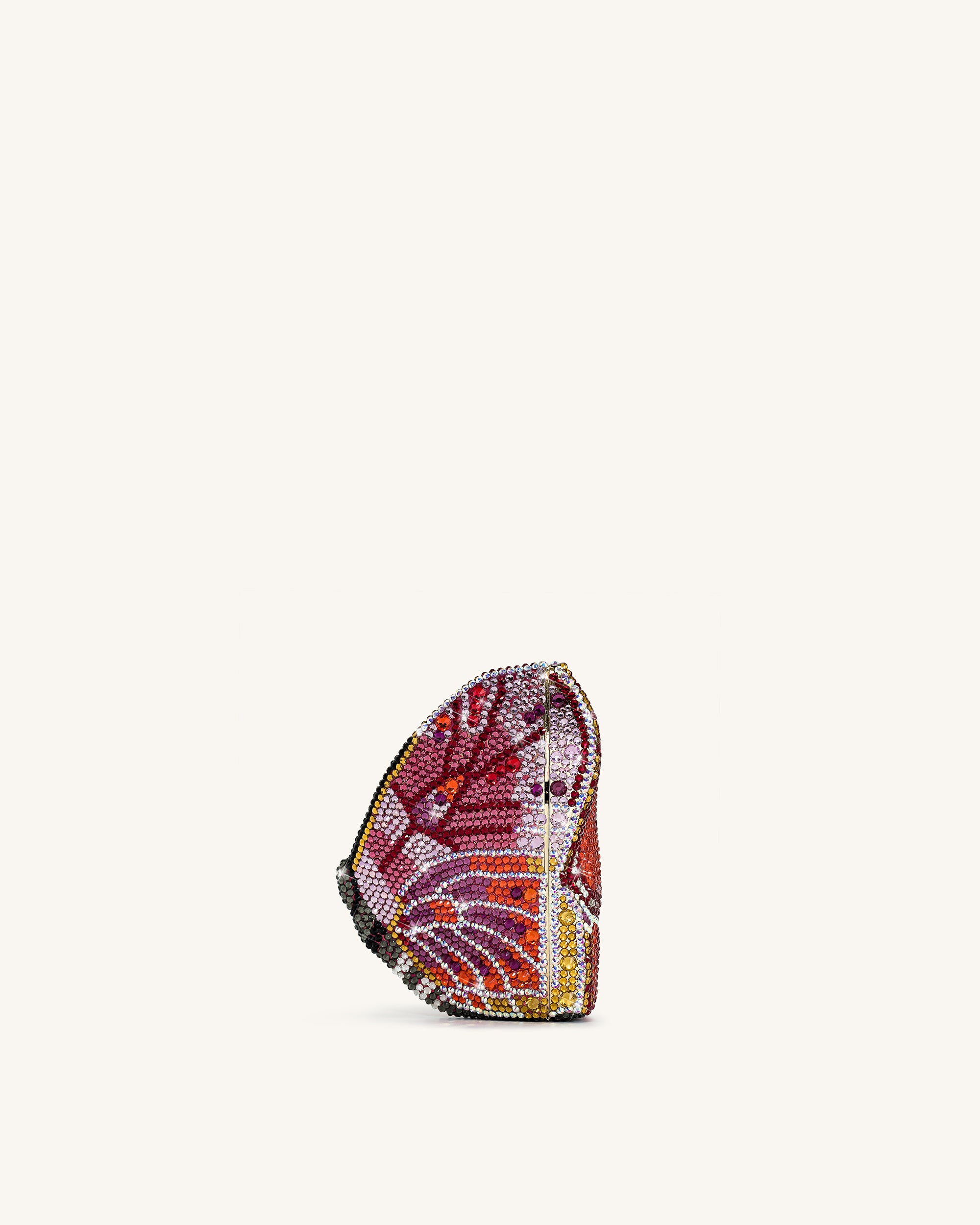 Paisley Crystal Butterfly Clutch - Multicolor - Image 2