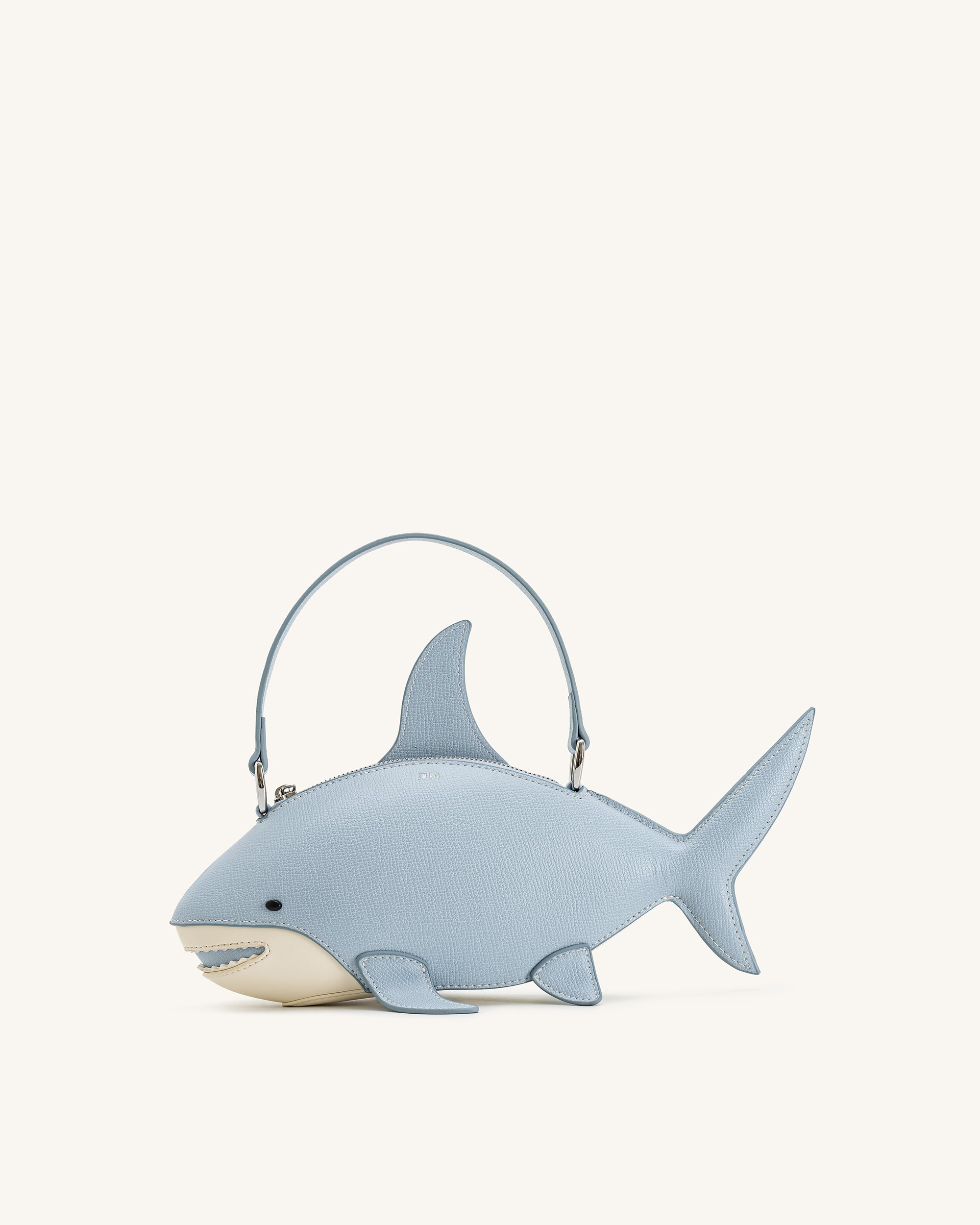 Nerys Shark Look Top Handle Bag - Light Blue - Image 3