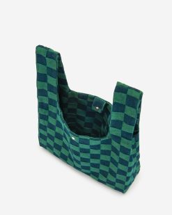 Alternative view of Molly Checkerboard Market Bag - Jungle Green