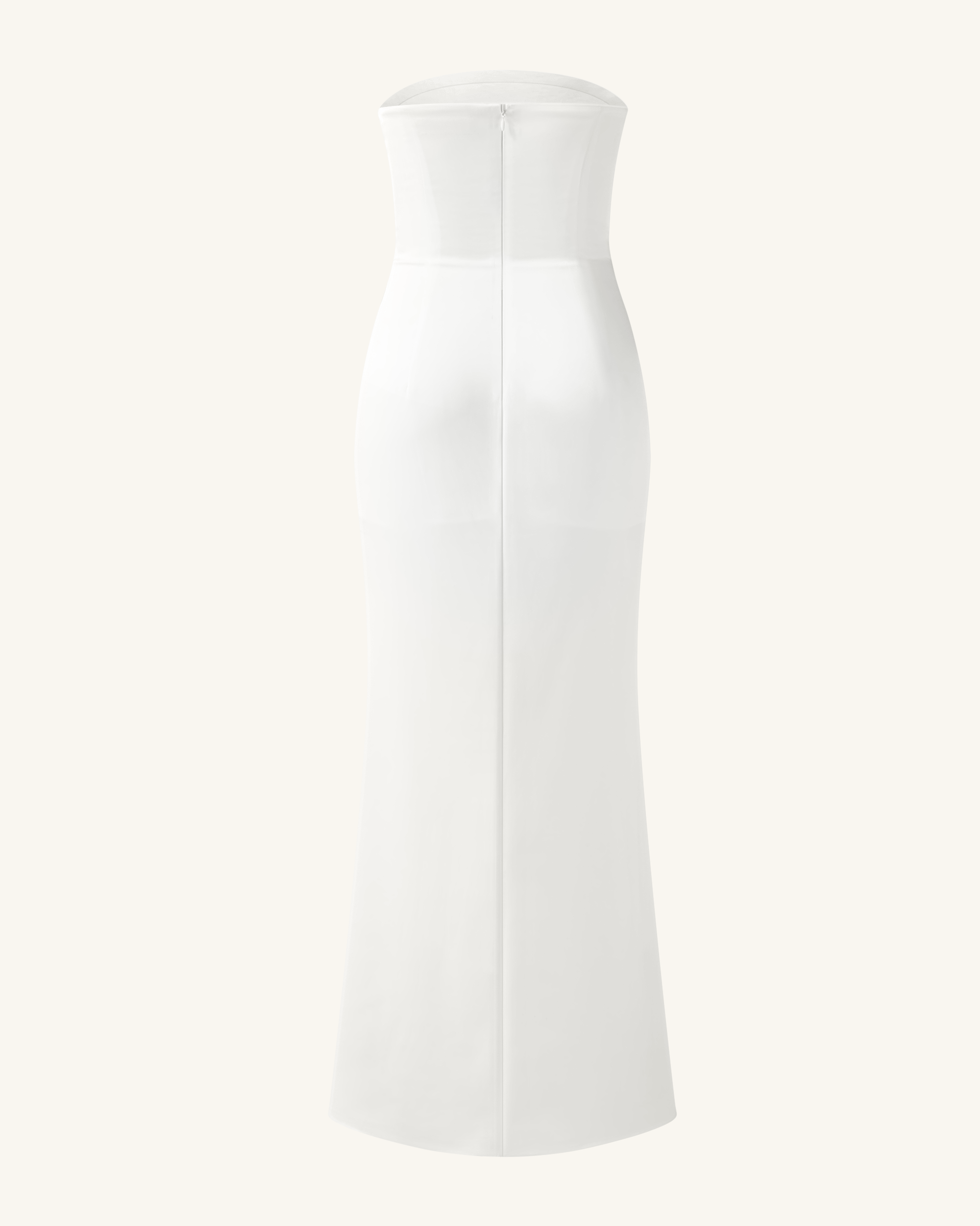 Floral Embroidered Long Dress - White - Image 5