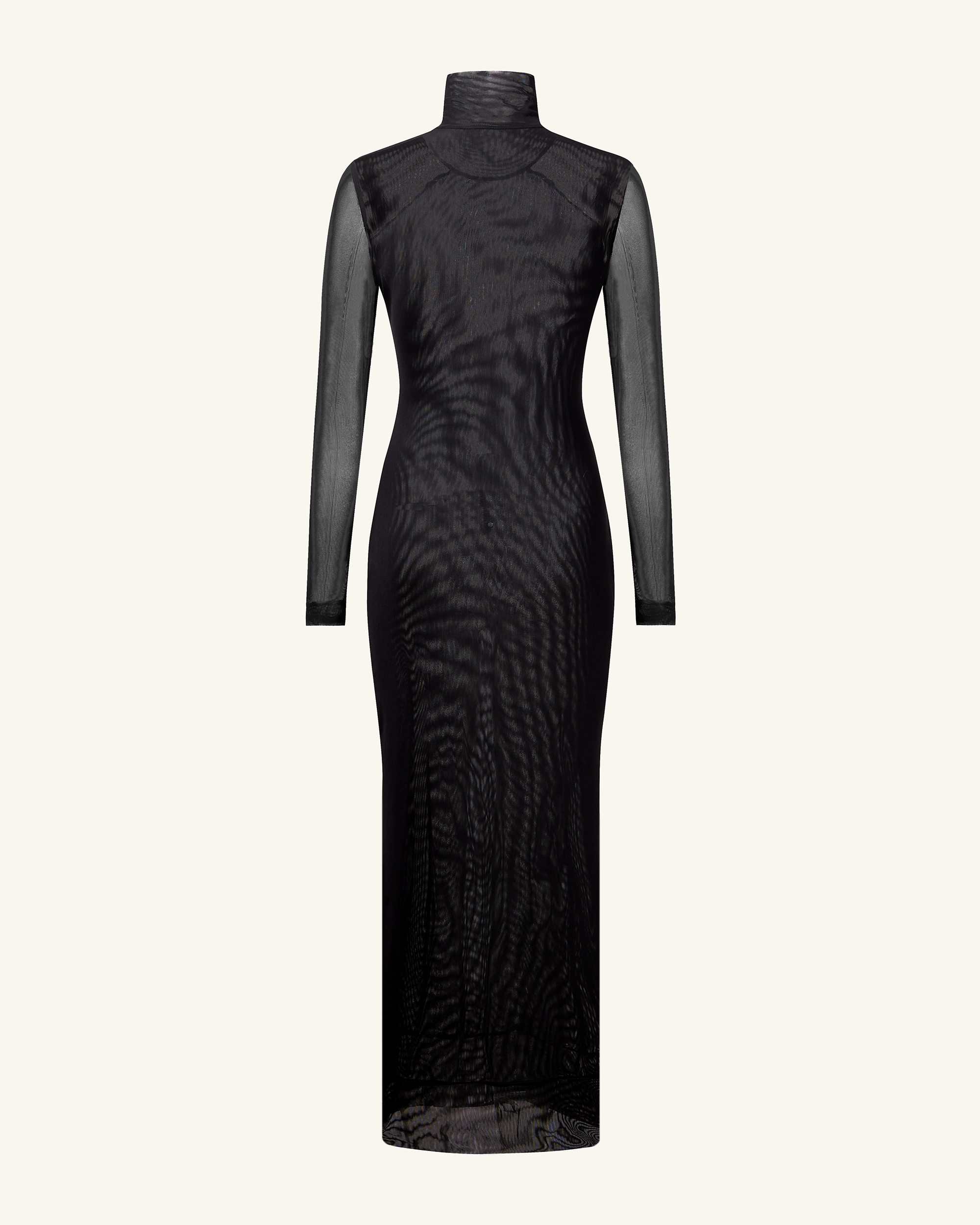 Sophia Eye Print Mesh Dress - Black/White - Image 5