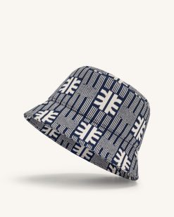 Alternative view of FEI Jacquard Knit Bucket Hat - Navy