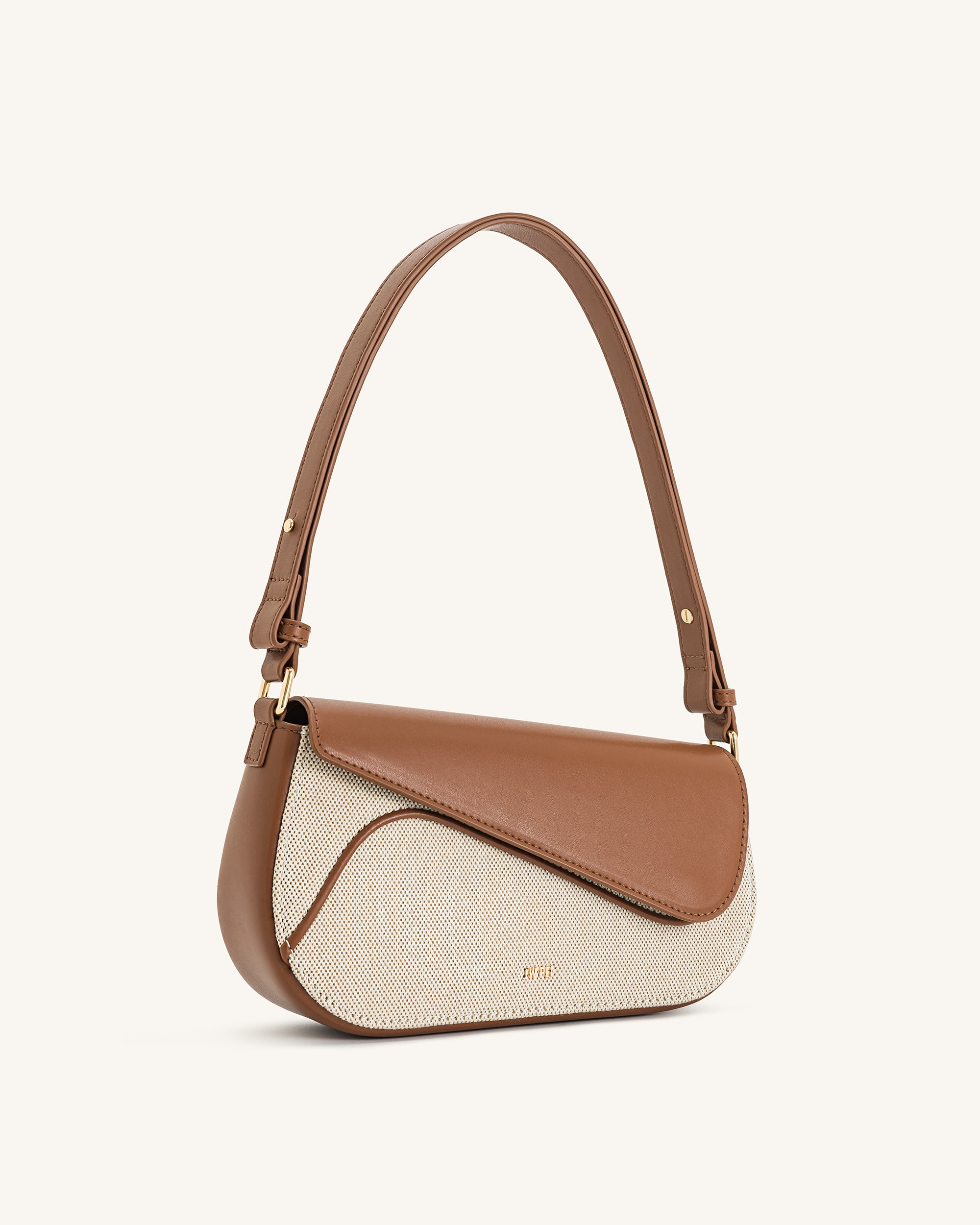 Addisyn Shoulder Bag - Brown Canvas - Image 2