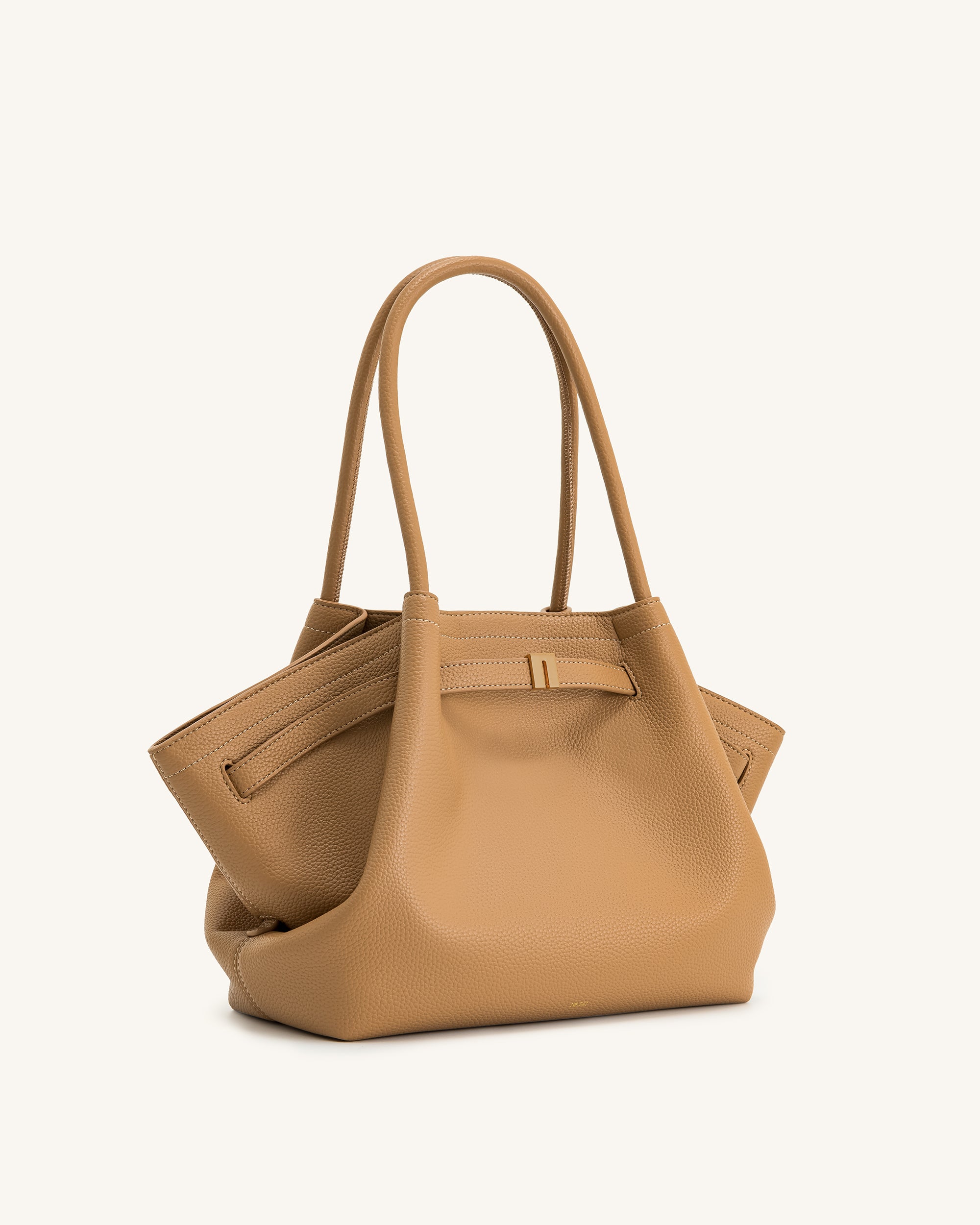 Hana Medium Tote Bag - Latte Color - Image 3