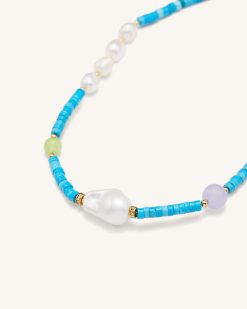 Alternative view of Turquoise Multi Beaded Necklace