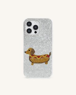 Dachshund Hot Dog Phone Case - White