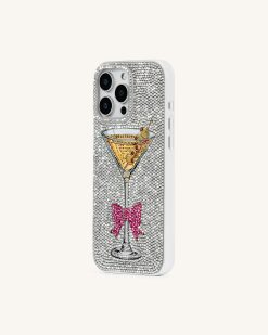 Alternative view of Sparkling Martini Phone Case - Multicolor White
