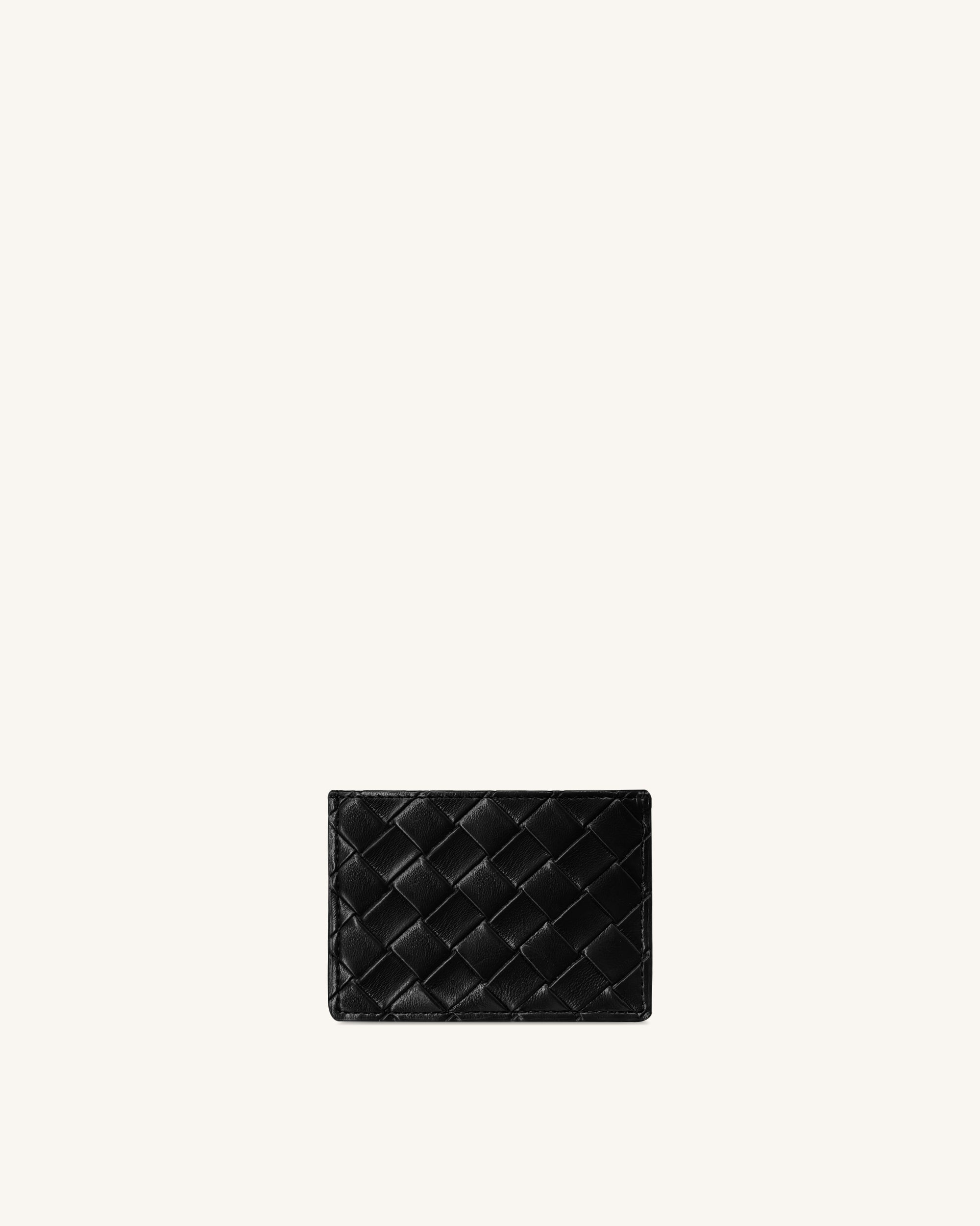 Woven Texture Card Holder - Black - Image 2
