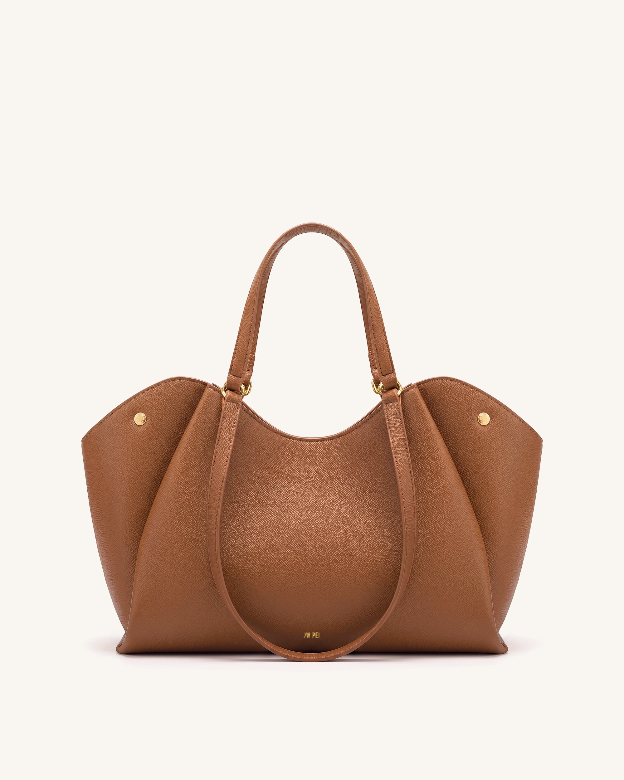 Virelia Double Handle Tote Bag - Cognac - Image 2