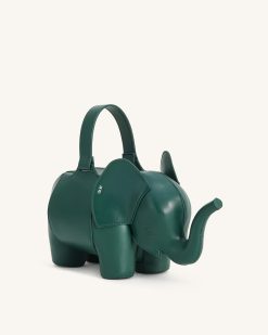 Alternative view of Claire Elephant Shaped Handbag - Green