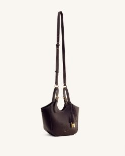 Alternative view of Ines Padlock Tote Bag - Dark Brown
