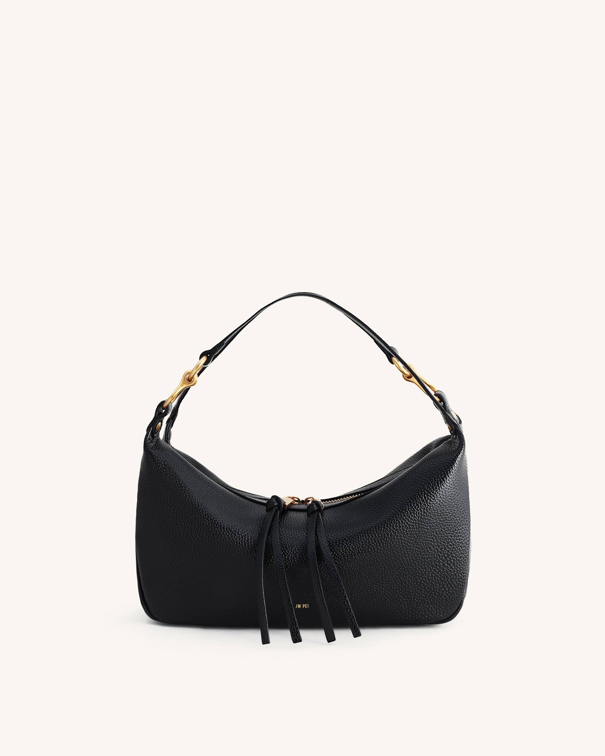 Selia Soft-Grain Crossbody Bag - Black - Image 2