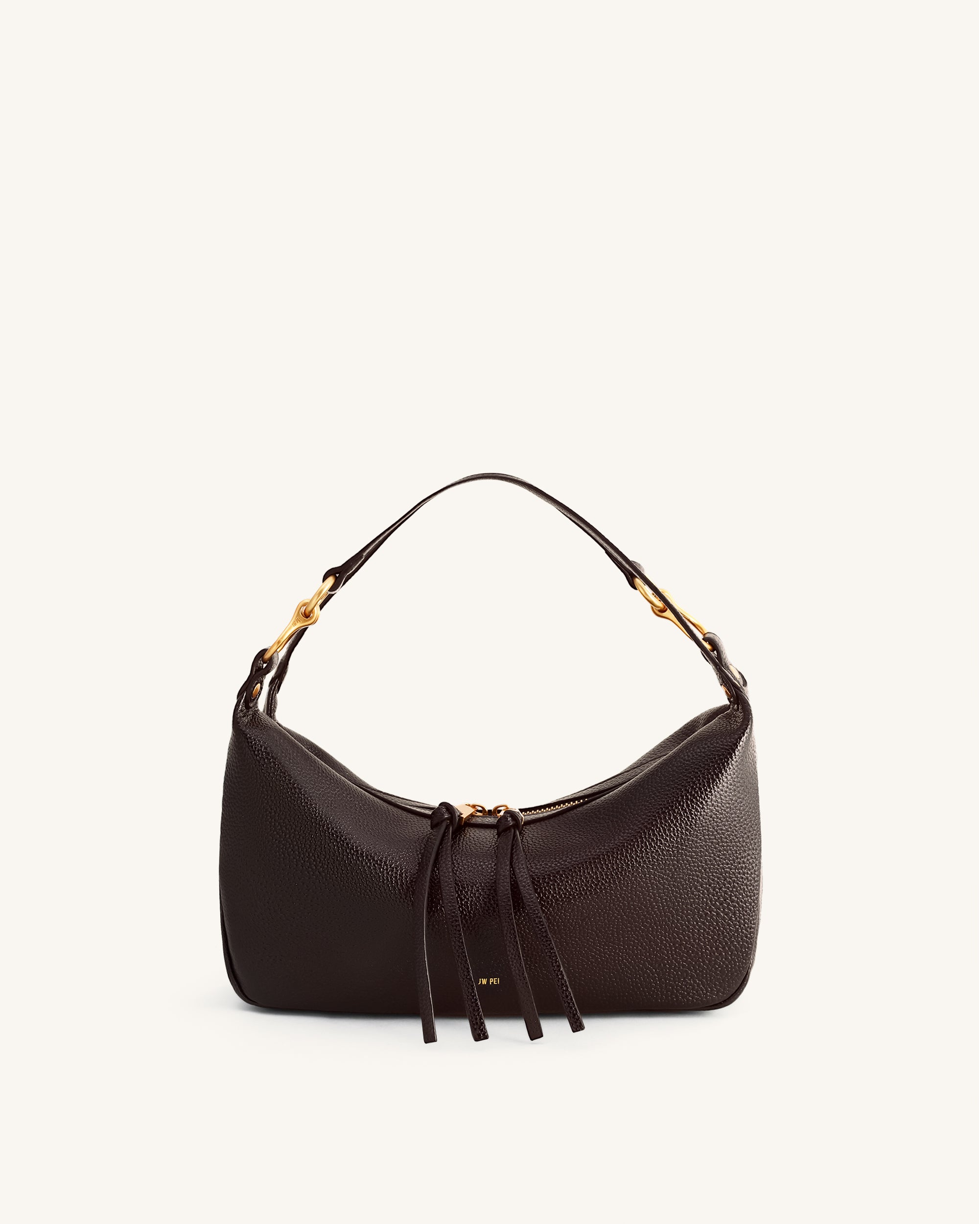 Selia Soft-Grain Crossbody Bag - Dark Brown - Image 3
