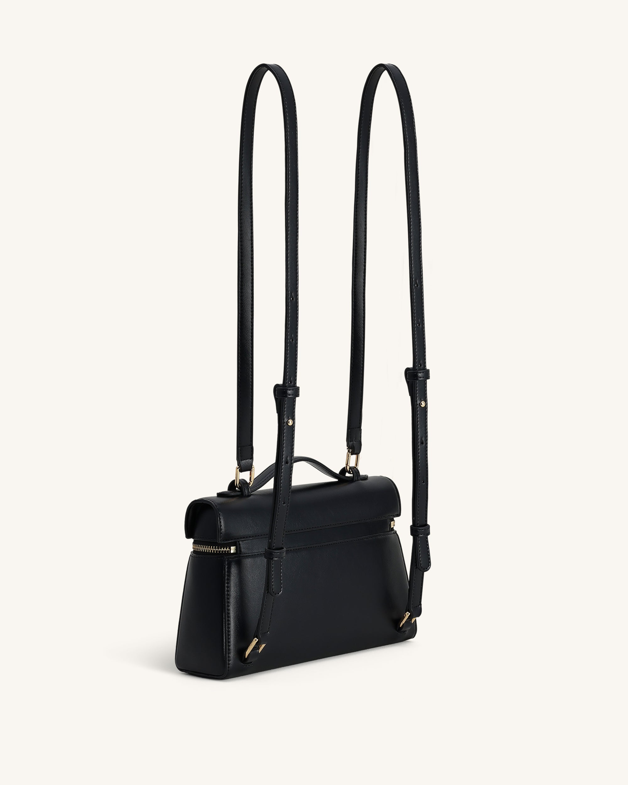 Thea Large Top Handle Bag - Black - Image 3