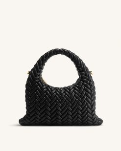 Cora Quilting Handle Bag - Black