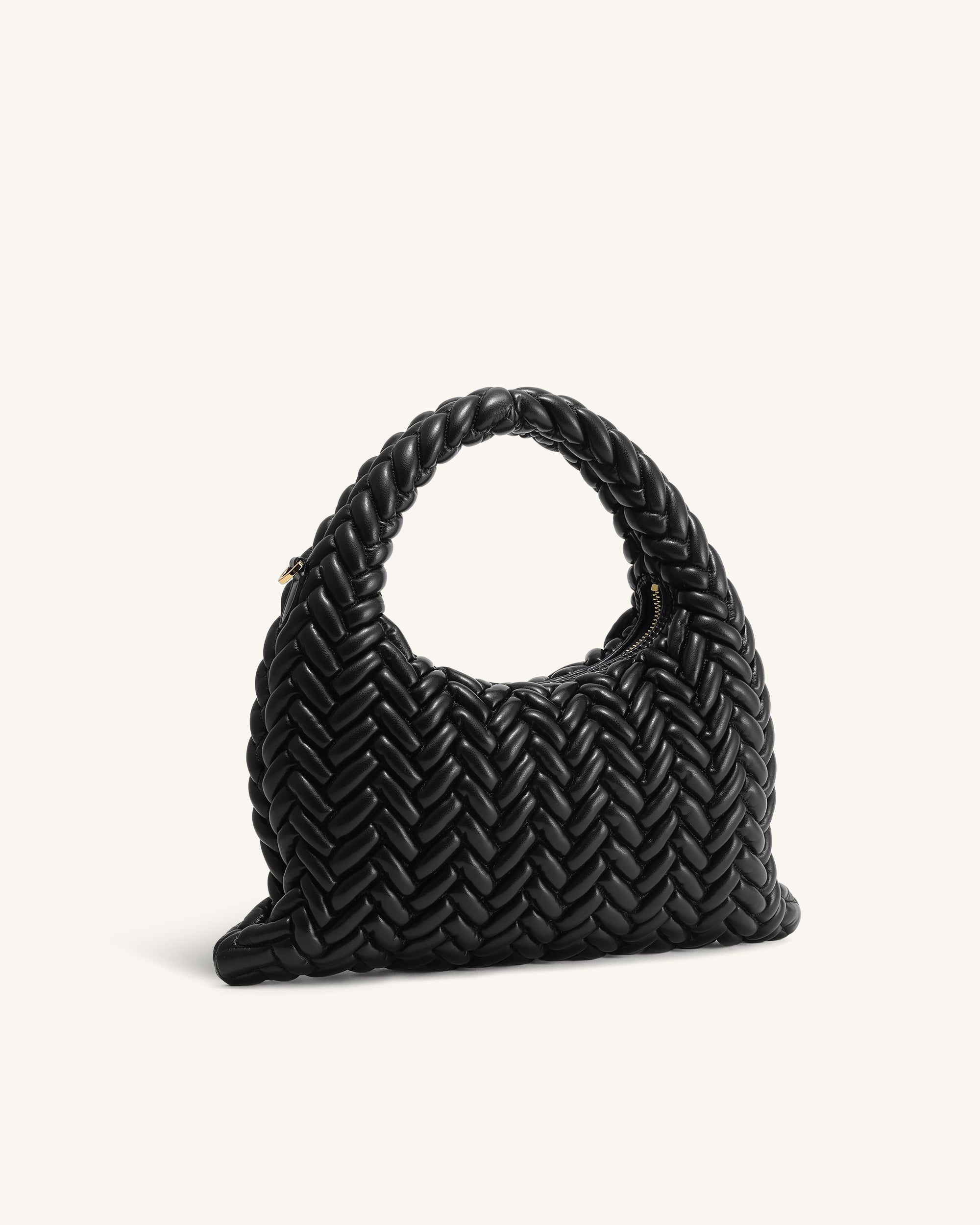 Cora Quilting Handle Bag - Black - Image 2
