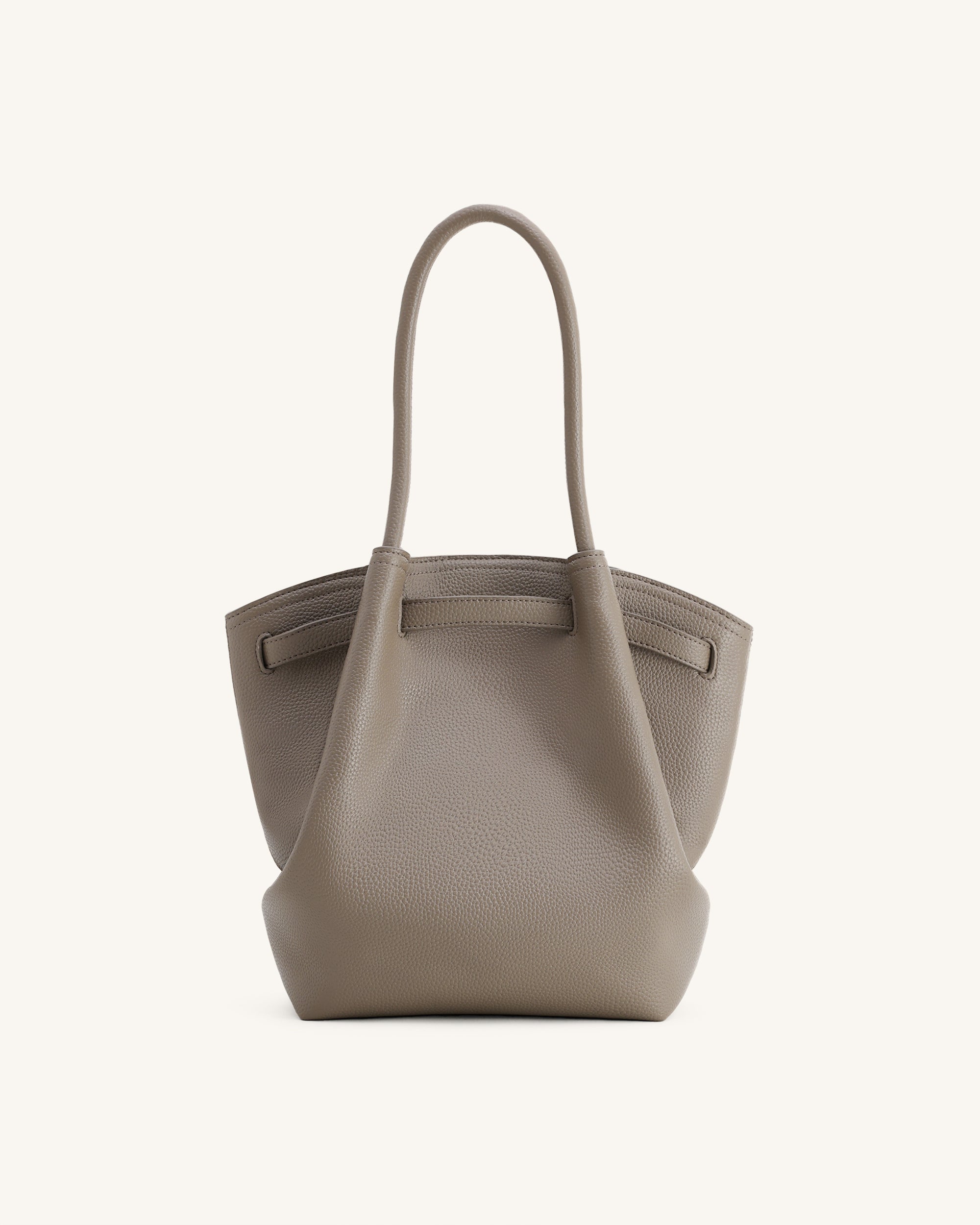 Hana Column Tote Bag - Taupe - Image 4