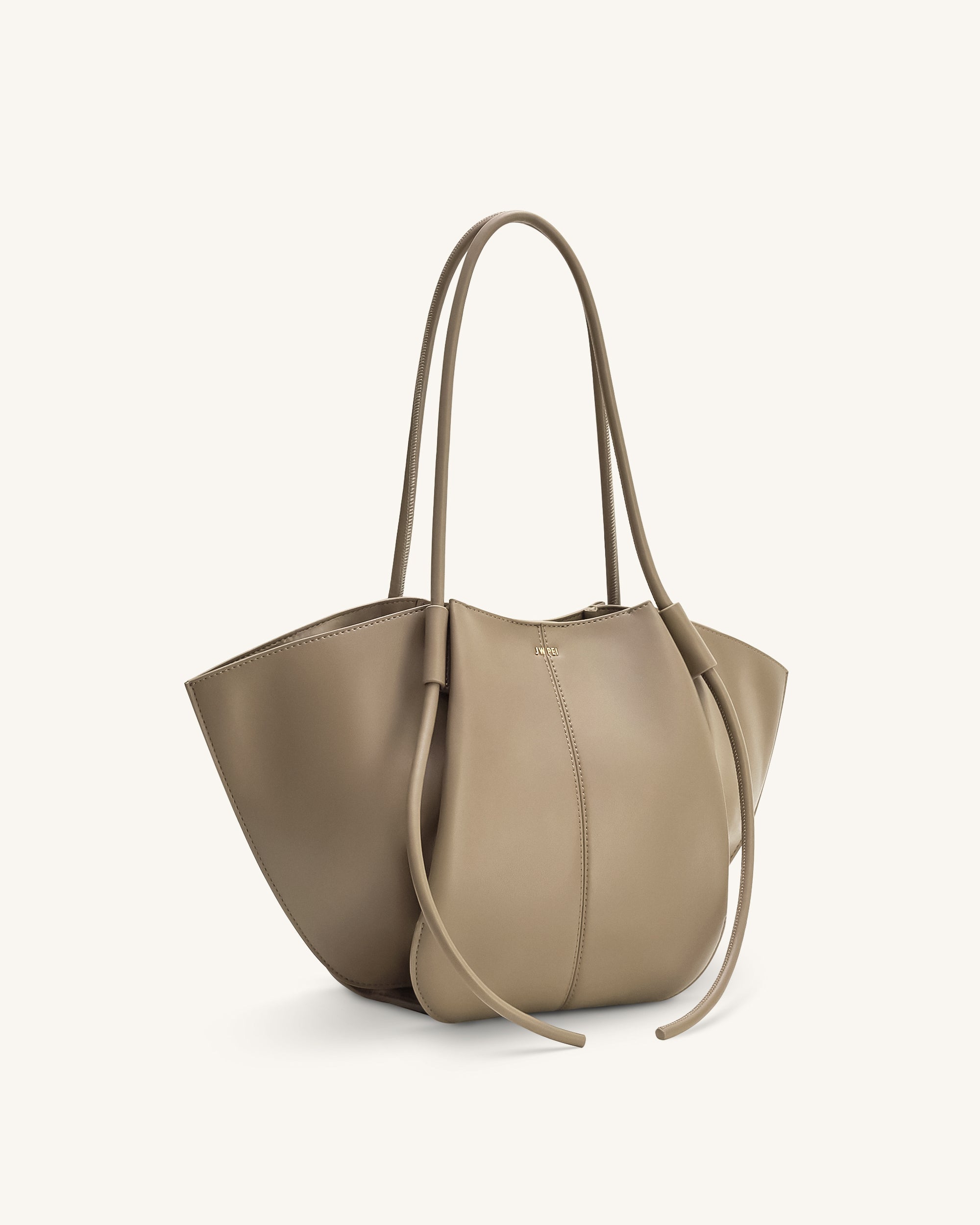 Nala Wide Tote Bag - Taupe - Image 3