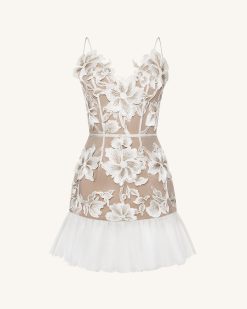 Alternative view of Floral Sling Mini Dress - White