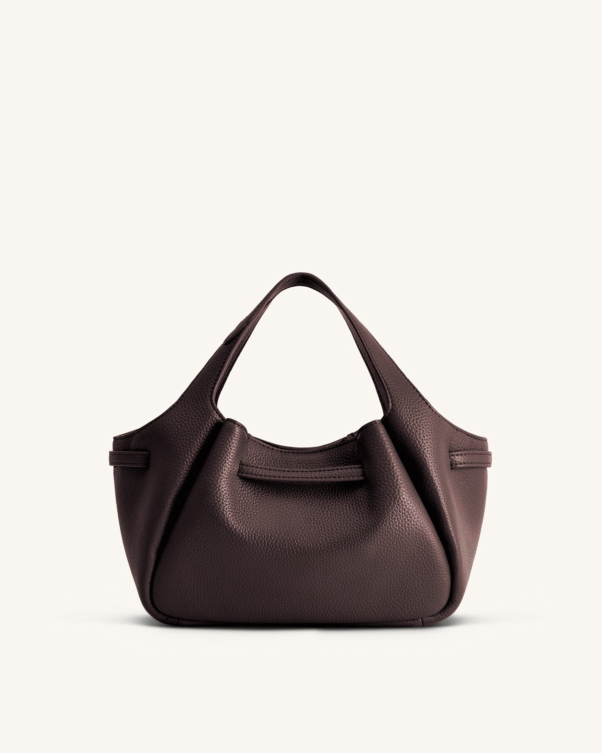 Mabel Soft Bow Tote Bag - Dark Brown - Image 4