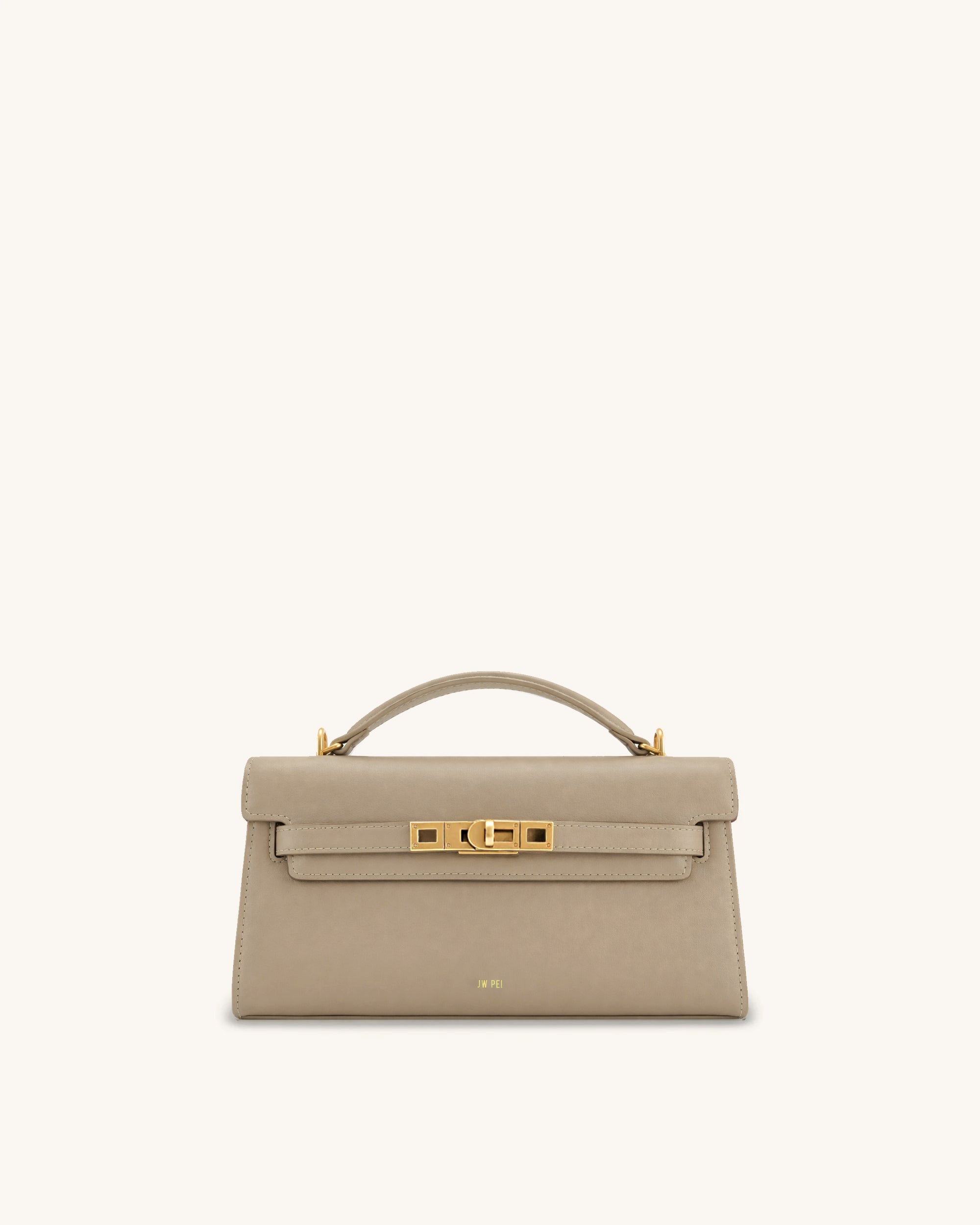 Noor Top Handle Bag - Taupe Brown