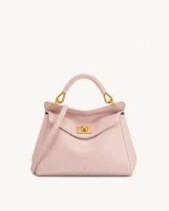 Lucia Classic Top Handle Bag - Pink
