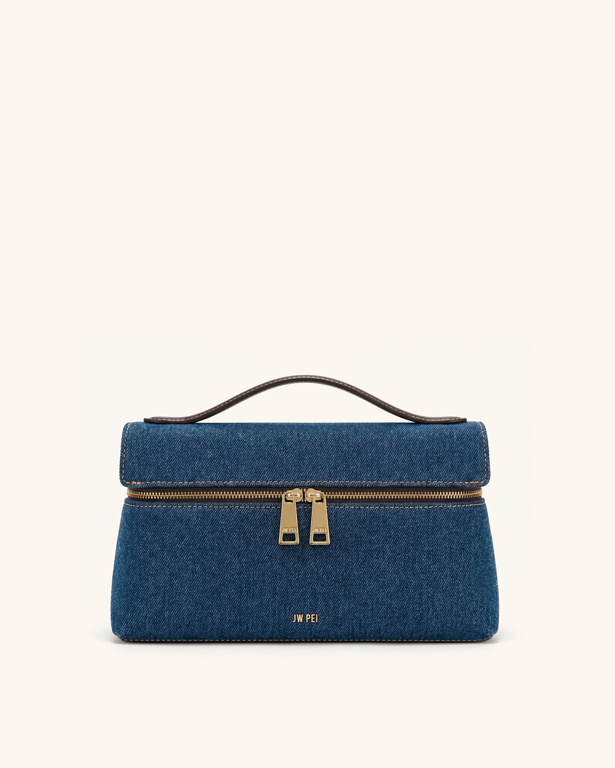 Thea Top Handle Bag - Blue Denim