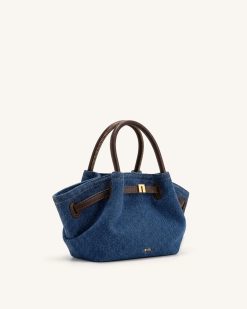 Alternative view of Hana Mini Tote Bag - Blue Denim
