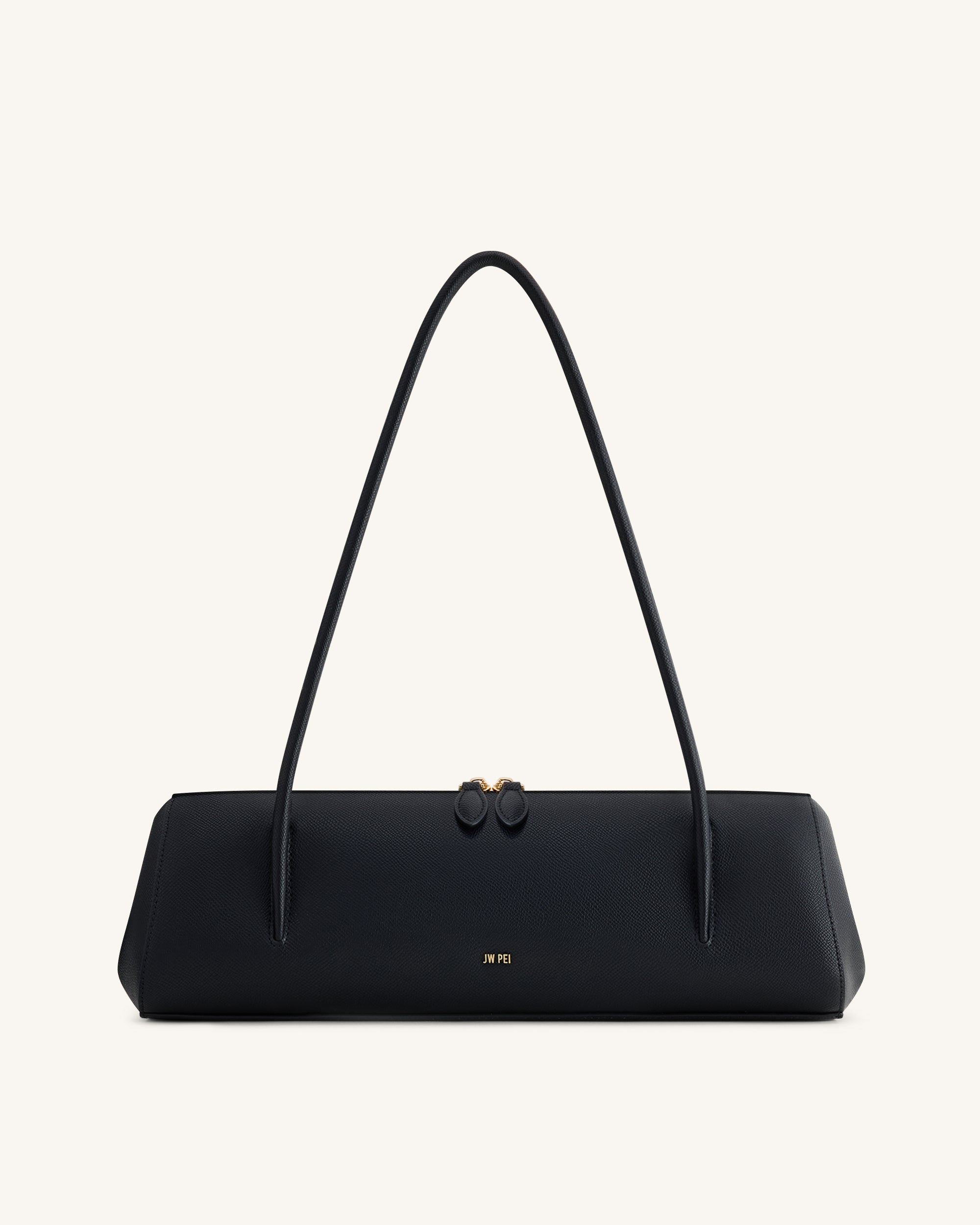 Nova Minimalist Shoulder Bag - Jet Black
