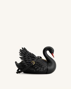 Alani Swan Shaped Crossbody Bag - Black