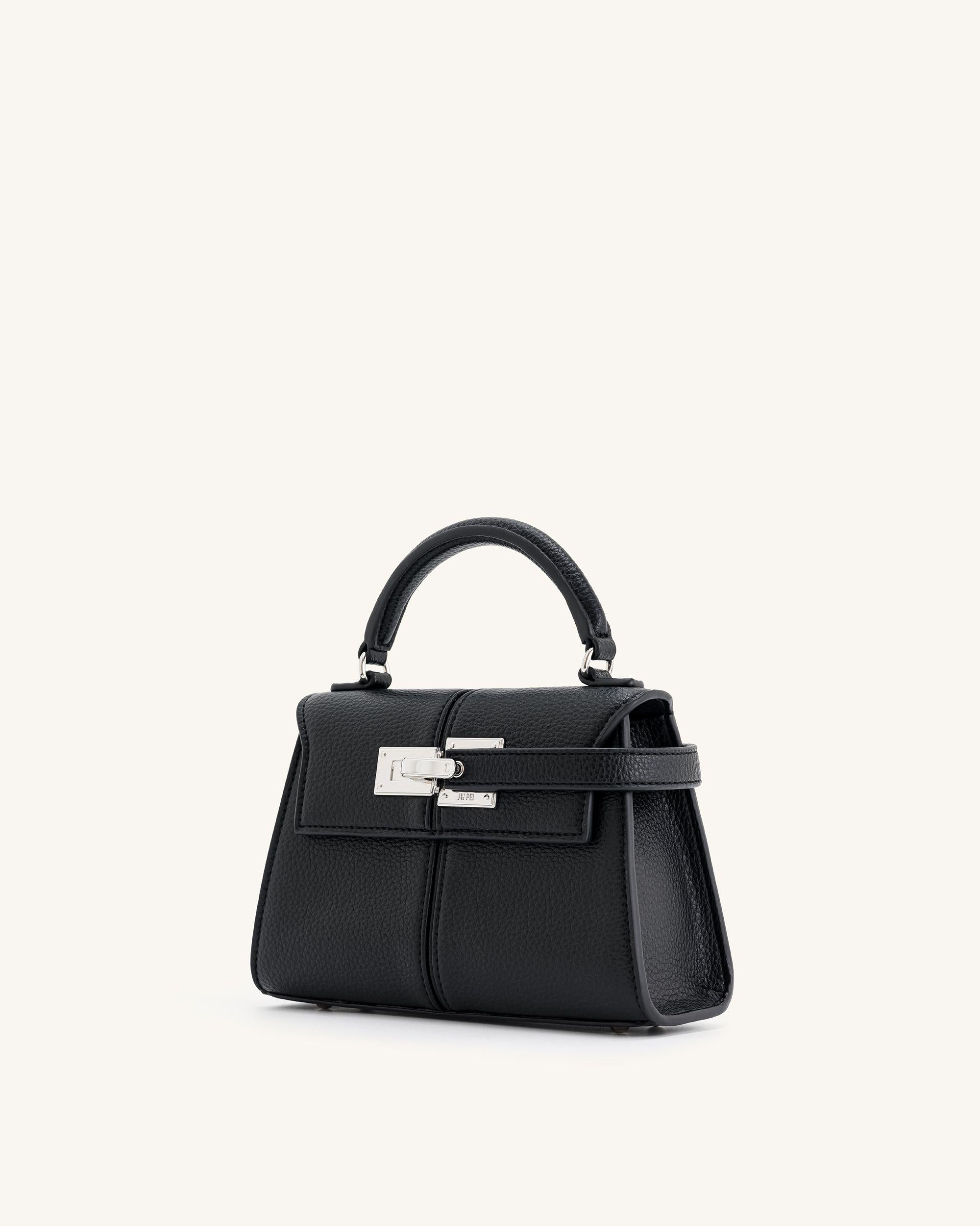 Elise Top Handle Bag - Black - Image 3