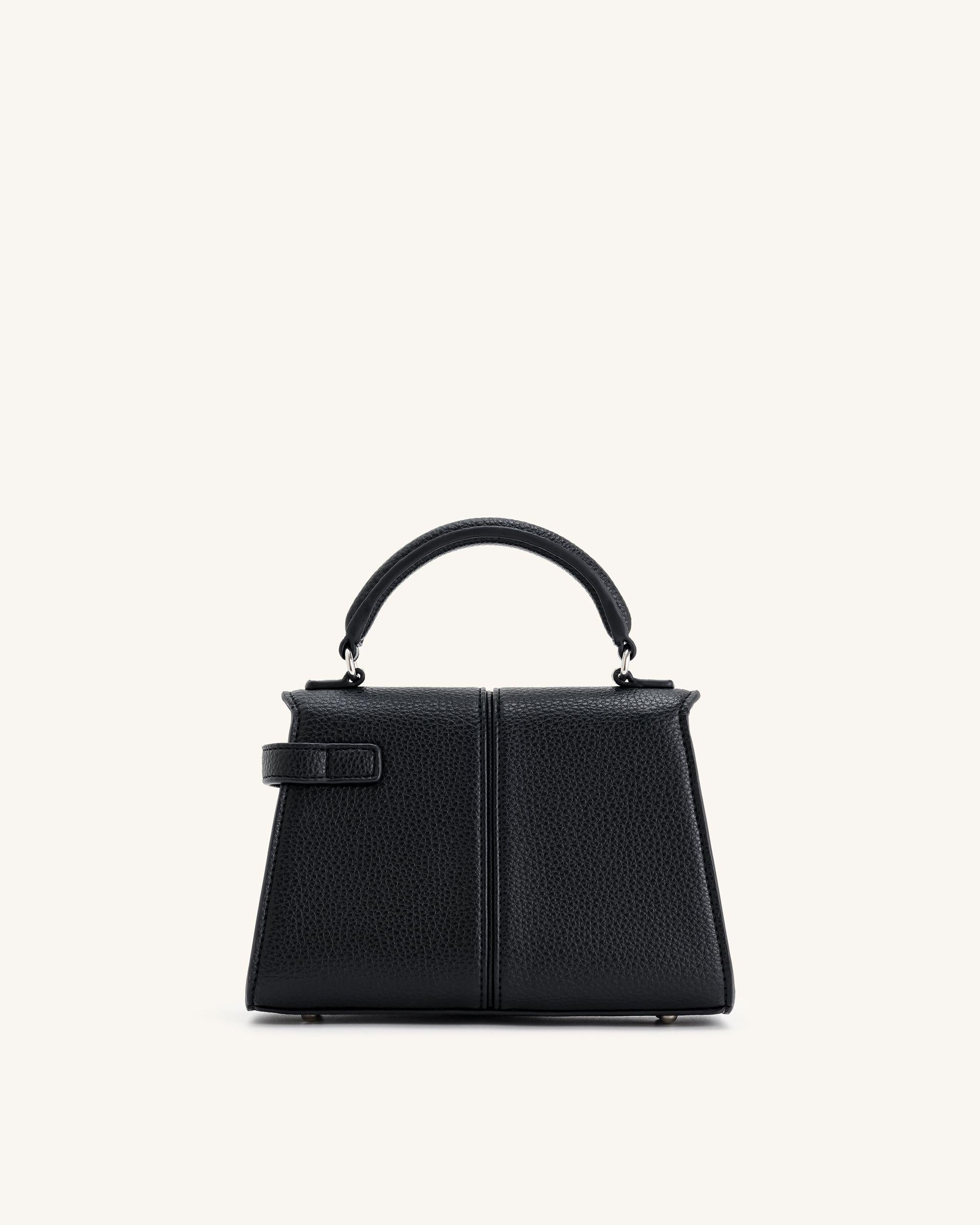 Elise Top Handle Bag - Black - Image 4