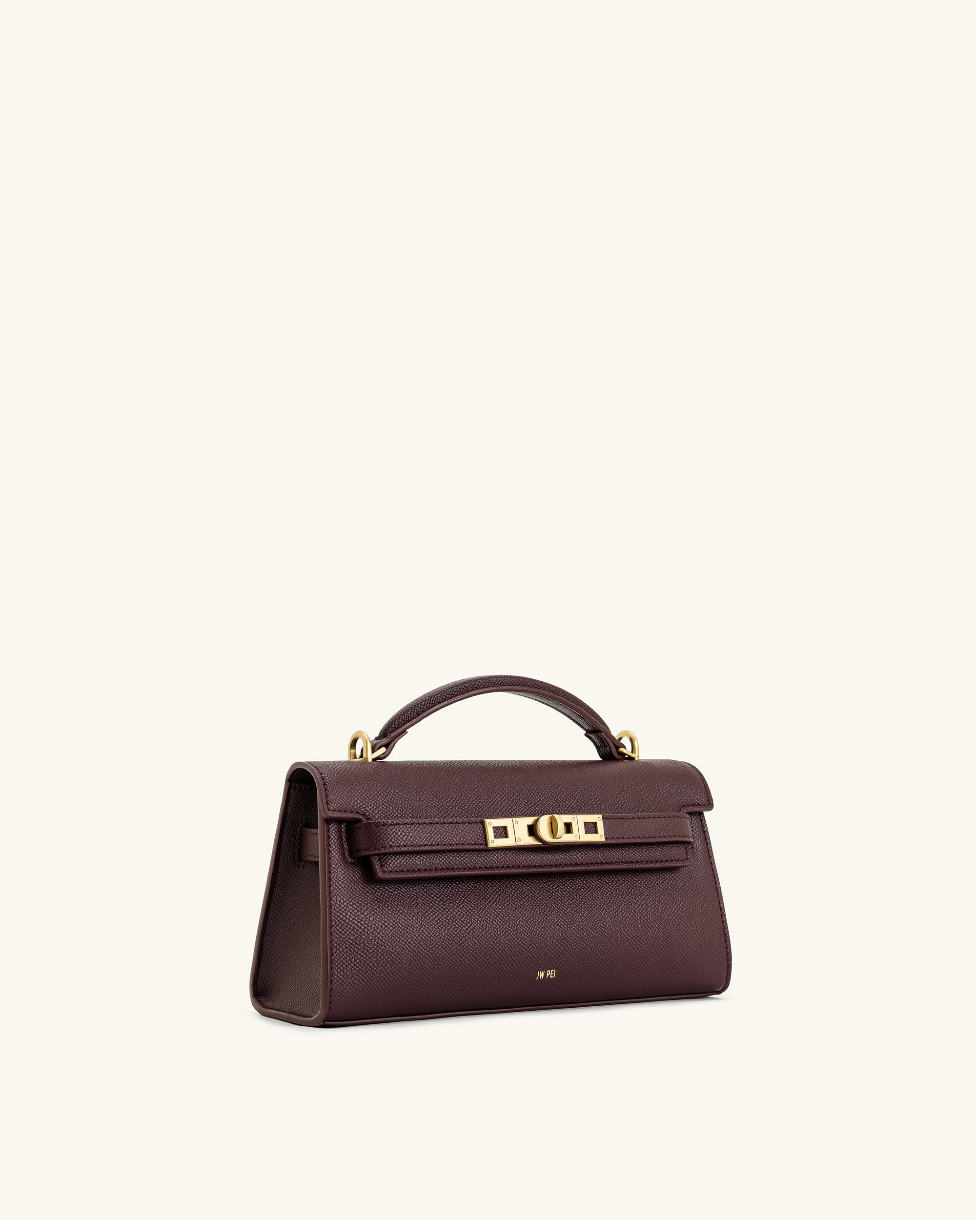 Noor Top Handle Bag - Deep Burgundy - Image 3
