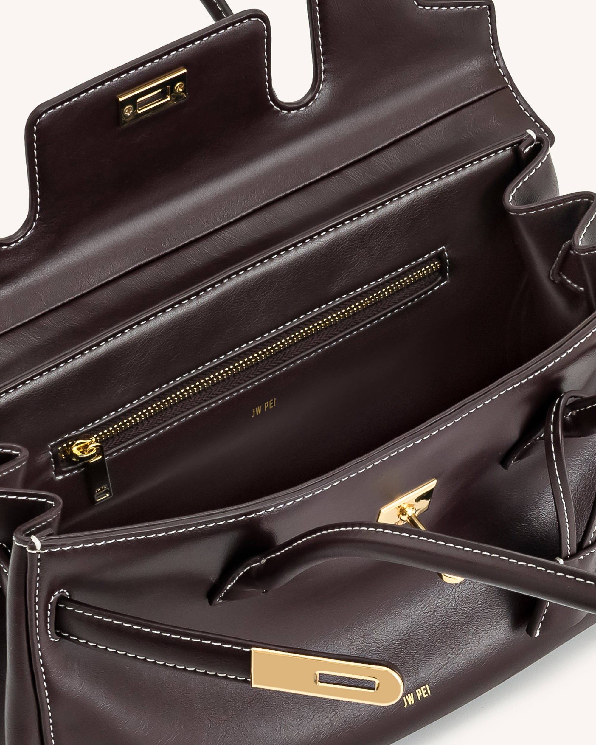 Yara Shoulder Bag - Dark Brown - Image 5
